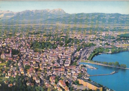 Bregenz am Bodensee, mit Säntis gl1962 G4227