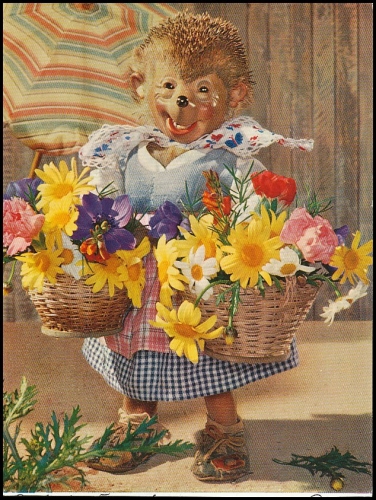 Mecki 18: Mit Blumen gefüllte Körbe glca.1960 138.640