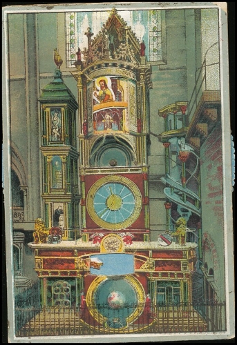 Mechanische Karte: Straßburg Astronomische Münsteruhr gl1918 138.664