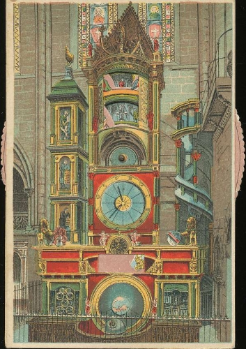 Mechanische Karte: Straßburg Astronomische Münsteruhr ngl 138.668