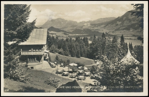 Oberstdorf i.Allg. Café-Restaurant Bergkristall am Höllwiesenweg gl1930 138.083