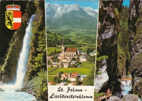 St.Johann, Liechtensteinklamm, Salzburg, Mehrbildkarte ngl G4555