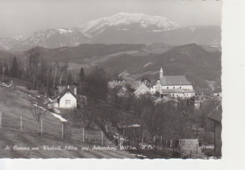 St. Corona am Wechsel Panorama gegen Schneeberg ngl 217.260