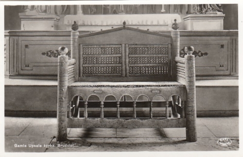 Gamla Upsala Kyrka, Brudstol ngl G4687