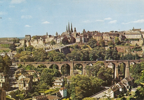 Luxembourg, Viaduc de Clausen et Ville Haute ngl G4699