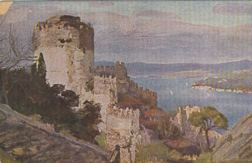 GEORG MACCO Kastell Rumeli Hissar am Bosporus glum 1910? G4836