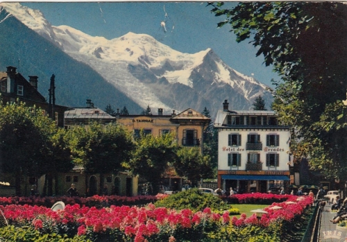 Chamonix-Mont-Blanc, Hôtel des Arcades glum 1960? G4863