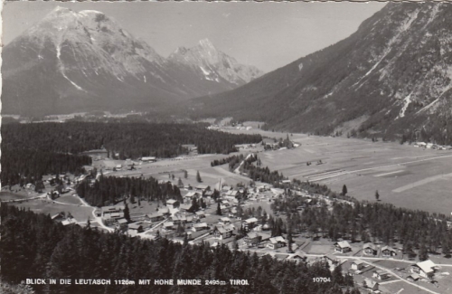 Blick in die Leutasch mit Hohe Munde, Tirol gl1961 G4914