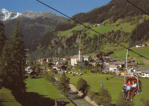 Neustift-Stubaital, Tirol, Elferlift mit Blick gegen Brennerspitze gl1992 G4974