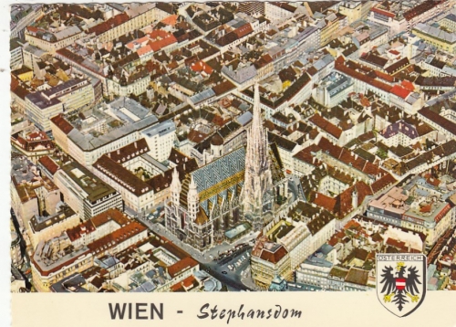 Wien, Stephansdom mit Stadtkern, Luftbild ngl G4981