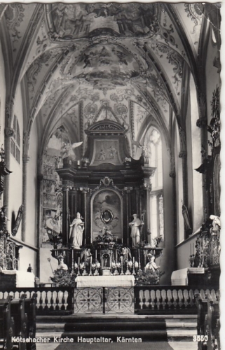 Kötschach, Kärnten, Kirche, Hauptaltar ngl G5044