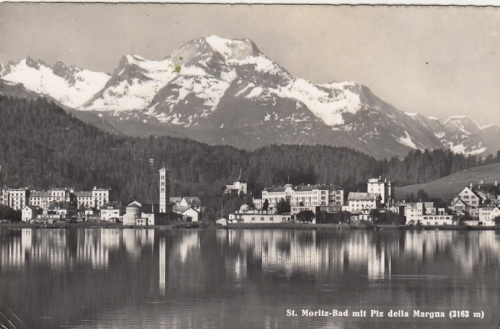 St.Moritz-Bad mit Piz della Margna, Graubünden gl1976 G5213