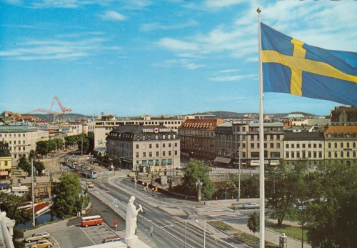 Göteborg, Kungsportsplatsen med Vallgraven ngl G5225