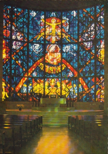 Salzburg-Herrnau, Stadtpfarrkirche, Apsisglasfenster ngl G5313