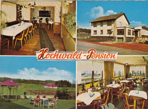 Otzenhausen im Shwarzwalder Hochland, Hochwald-Pension, Mehrbildkarte ngl G5462