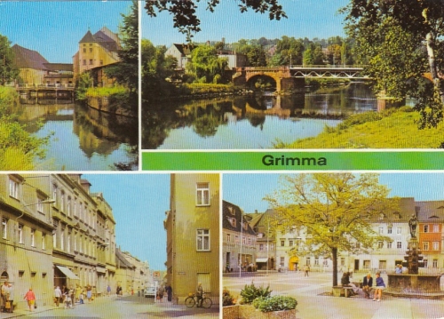 Grimma, Mehrbildkarte ngl G6387