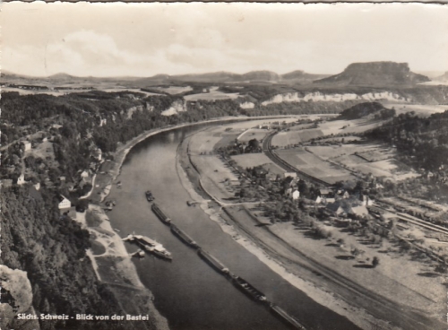 Sächs.Schweiz, Blick von der Bastei gl1959 G6394