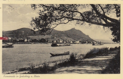 Godesberg, Prmenade am RHein gl1938 G6558