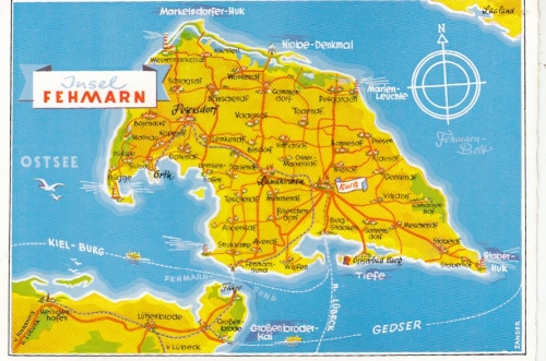Insel Fehmarn, Landkarte ngl G6639