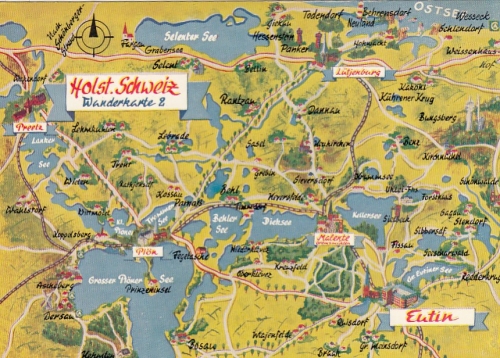 Holsteinische Schweiz, Landkarte ngl G6657