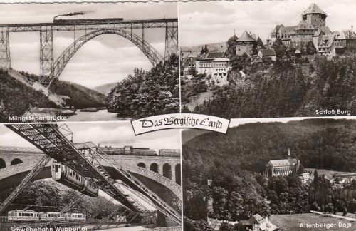 Das Bergische Land, Mehrbildkarte ngl G6791