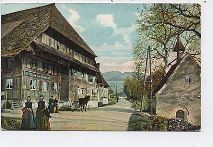 Gasthaus im Schwarzwald Trachtenmädchen ngl 37.909