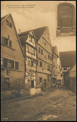Alt-Leonberg Alte Oberamteistraße Alte Giebel ngl 140.129