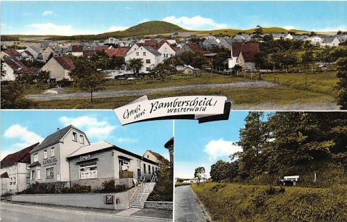 Bannberscheid/Westerwald Geschäft Clemens Keil Partie Panorama ngl 146.239