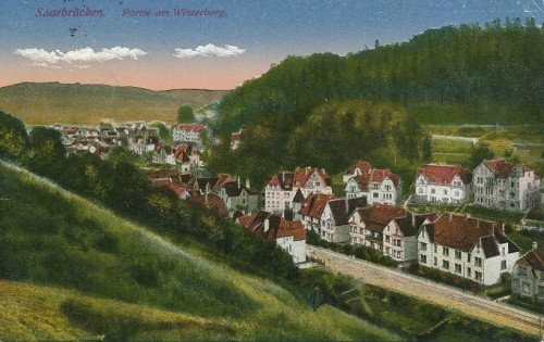 Saarbrücken Partie am Winterberg feldpgl1917 131.032