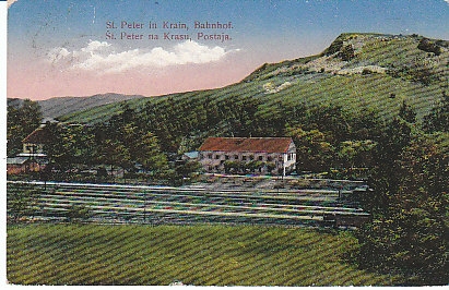 1.WK St.Peter in Krain, Bahnhof gl1915 B1.328