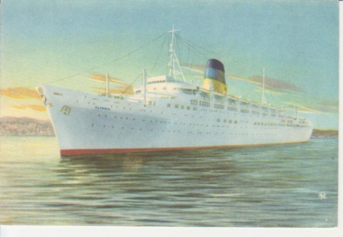 Greek Line T.s.s. OLYMPIA gl1955 220.436