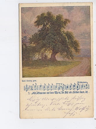 Karl Lorenz gem. Am Brunnen Fr. Schubert gl1918 45.793