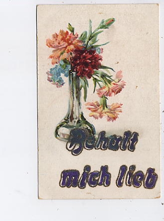 Behalt mich lieb Glitzerkarte Blumen ngl 45.801