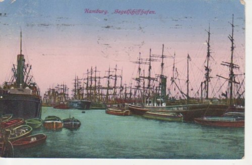 AK Hamburg Segelschiffhafen Schiffe gl1924 64.654
