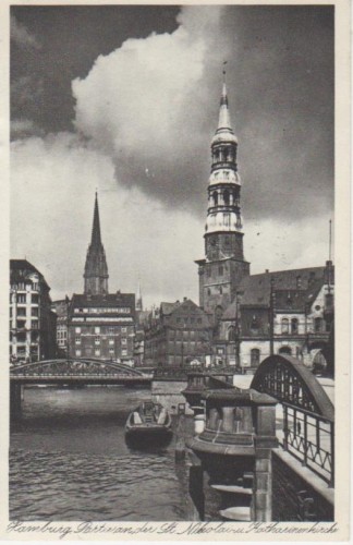AK Hamburg St.Nikolai-u. Katharinenkirche gl1941 64.660