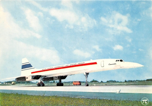 "Dans le ciel de Paris" Avion super-sonique "CONCORDE" ngl 151.717
