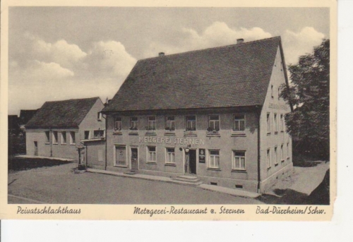 Bad Dürrheim Metzgerei Sternen gl1940 81.194