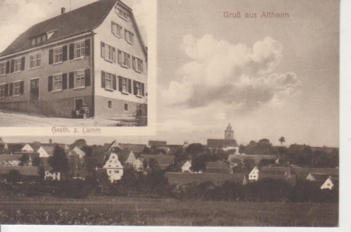 Altheim Gasthaus zum Lamm Panorama ngl 81.323