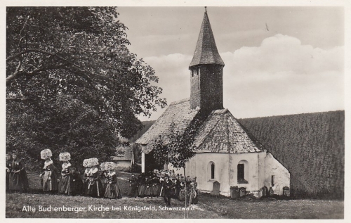 Alte Buchenberger Kirche bei Königsfeld Schwarzwald ngl D6540