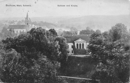 Buckow Schloss und Kirche gl1907 168.072
