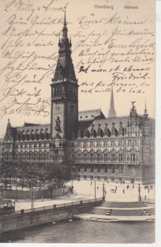 AK Hamburg Rathaus glca. 1903 64.716