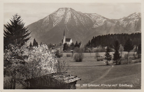 Alt Wiessee, Kirche mit Wallberg ngl D9327