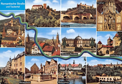 Die Romantische Straße und Taubertal gl1967 155.386