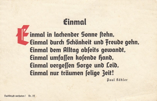 PAUL KÖHLER Einmal ngl D9613