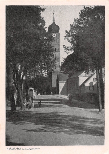 Aichach Blick zur Stadtpfarrkirche ngl 156.630