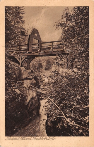Bodetal (Harz) Teufelsbrücke gl1928 158.275