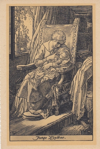 RUDOLF SCHÄFER Junge Mutter ngl E0496