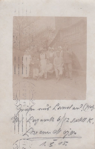 1.WK Blasse Erinnerung an Lazarett-Aufenthalt feldpgl1915 E0632