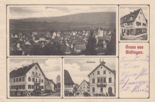 Aidlingen Gasthaus Rose Geschäft Schmidt gl1911 66.806