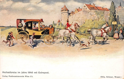 Hochzeitsreise im Jahre 1840 mit Extrapost ngl 161.117